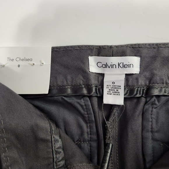 NWT Calvin Klein Women's Size 0 The Chelsea Classic Bermuda Shorts Casual Gray - Picture 3 of 10
